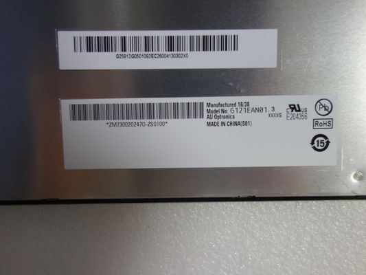 G121EAN01.3 12,1» επιτροπή επιστρώματος AUO LCD 1280×800 σκληρή