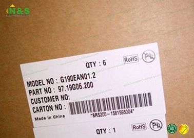 AUO G190EAN01.2 19 ιατρικό LCD ψήφισμα αντικατάστασης 1280*1024 επίδειξης ίντσας