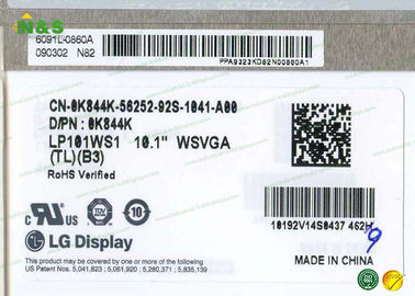 Η αρχική επιτροπή LG LCD 1024*576 LP101WS1-TLB3 για 10,1 μετρά σε ίντσες, χωρίς αφή